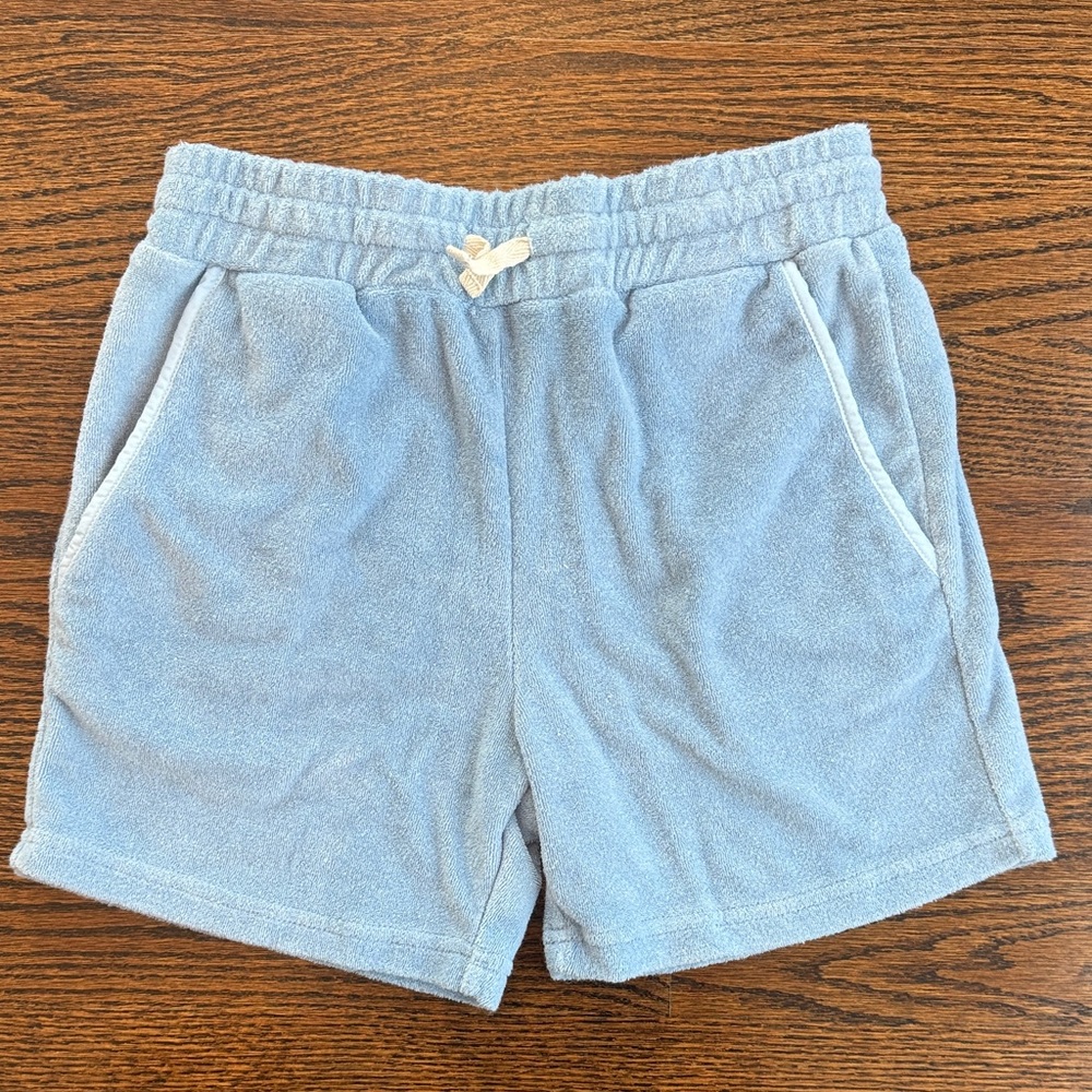 minnow boys briland blue french terry short